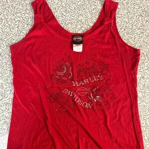 Harley-Davidson Women's Bold Red Graphic Tank Top